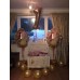 2ft Toy Box in Off White and Gold Inc. Single Name